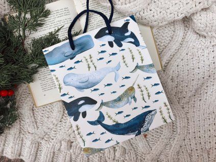 velryby dárková taška