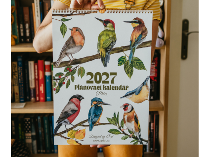 Rodinný plánovací kalendář 2027 - Ptáci